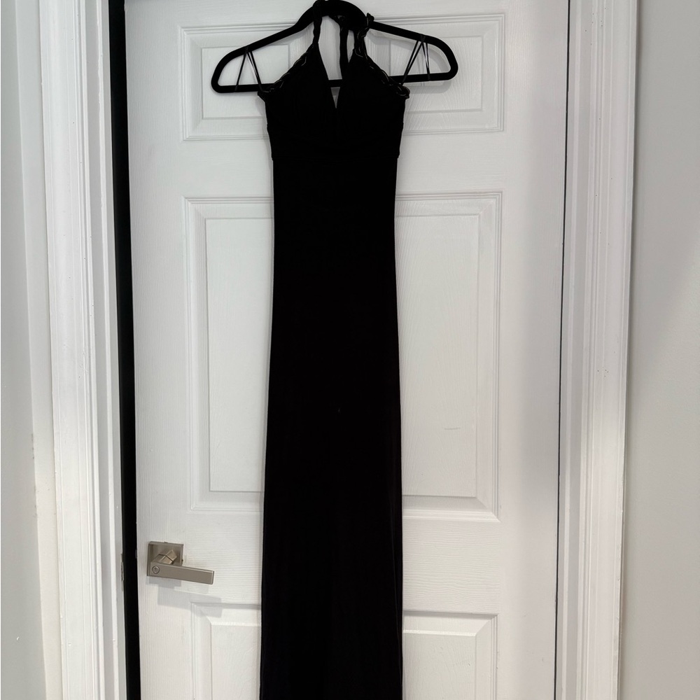 Guess Black Halter Maxi Dress